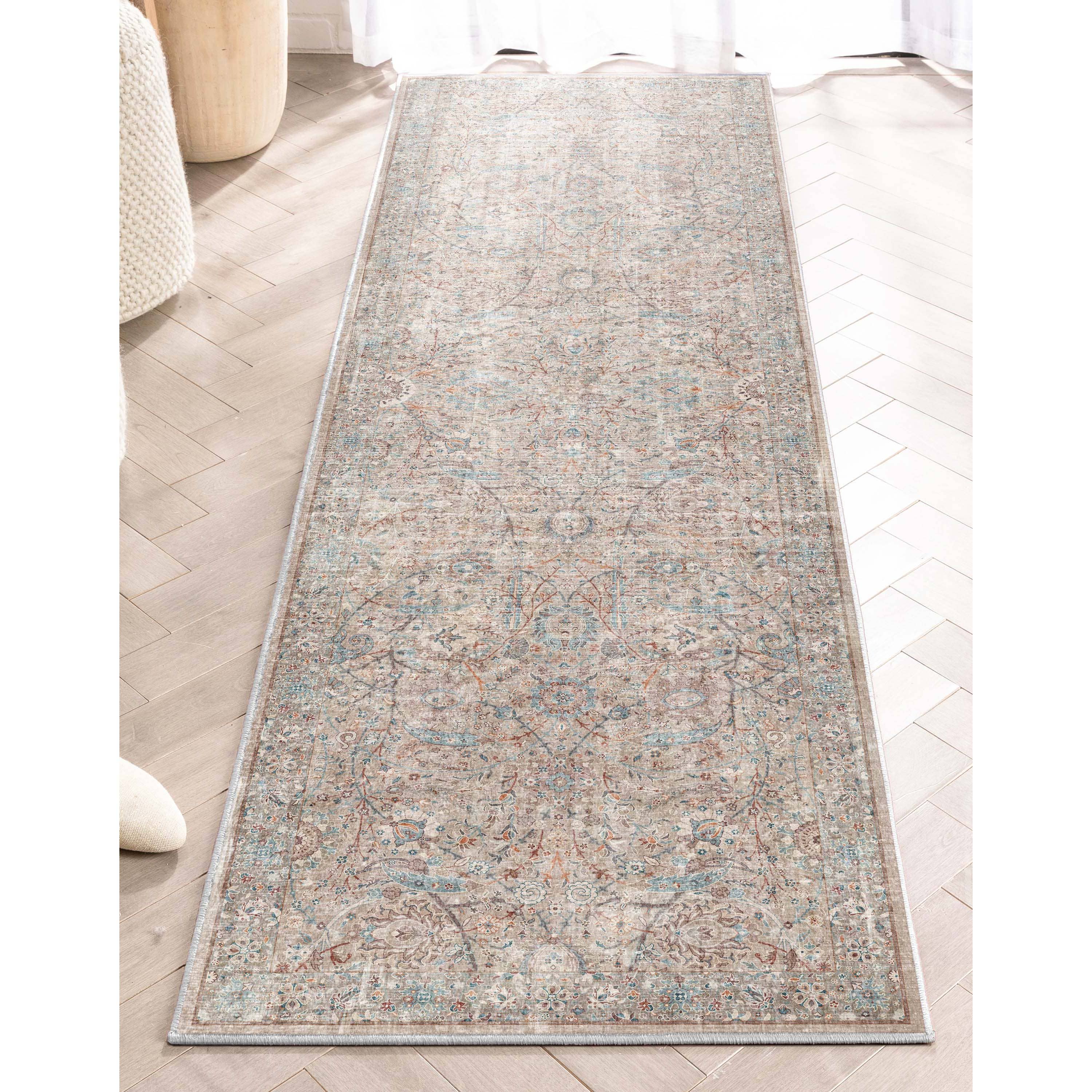 Well Woven – Tapete por atacado – Tapete Emilia Vintage Persian Floral Marfim Plan Weave9