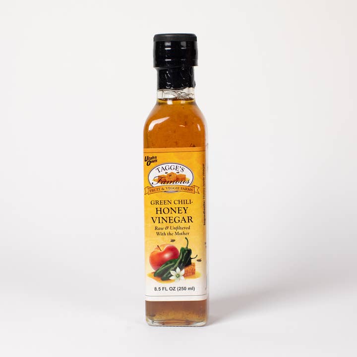 Green Chili Honey Vinegar for wholesale by Tagge's Famous Fruit