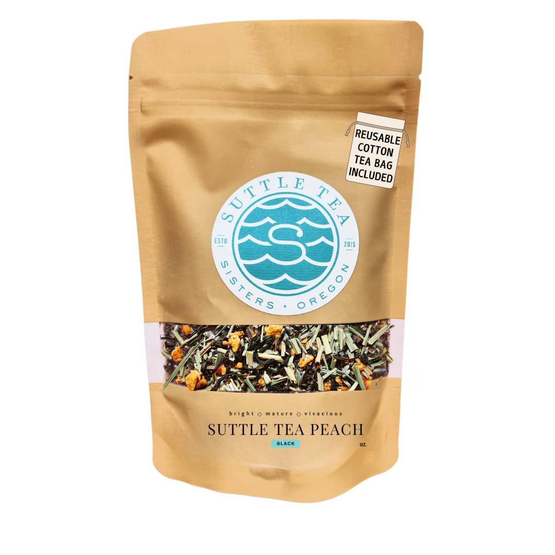 Suttle Tea - Venta al por mayor Tés a granel - Suttle Tea Peach, color negro (bolsa de venta al por menor)0