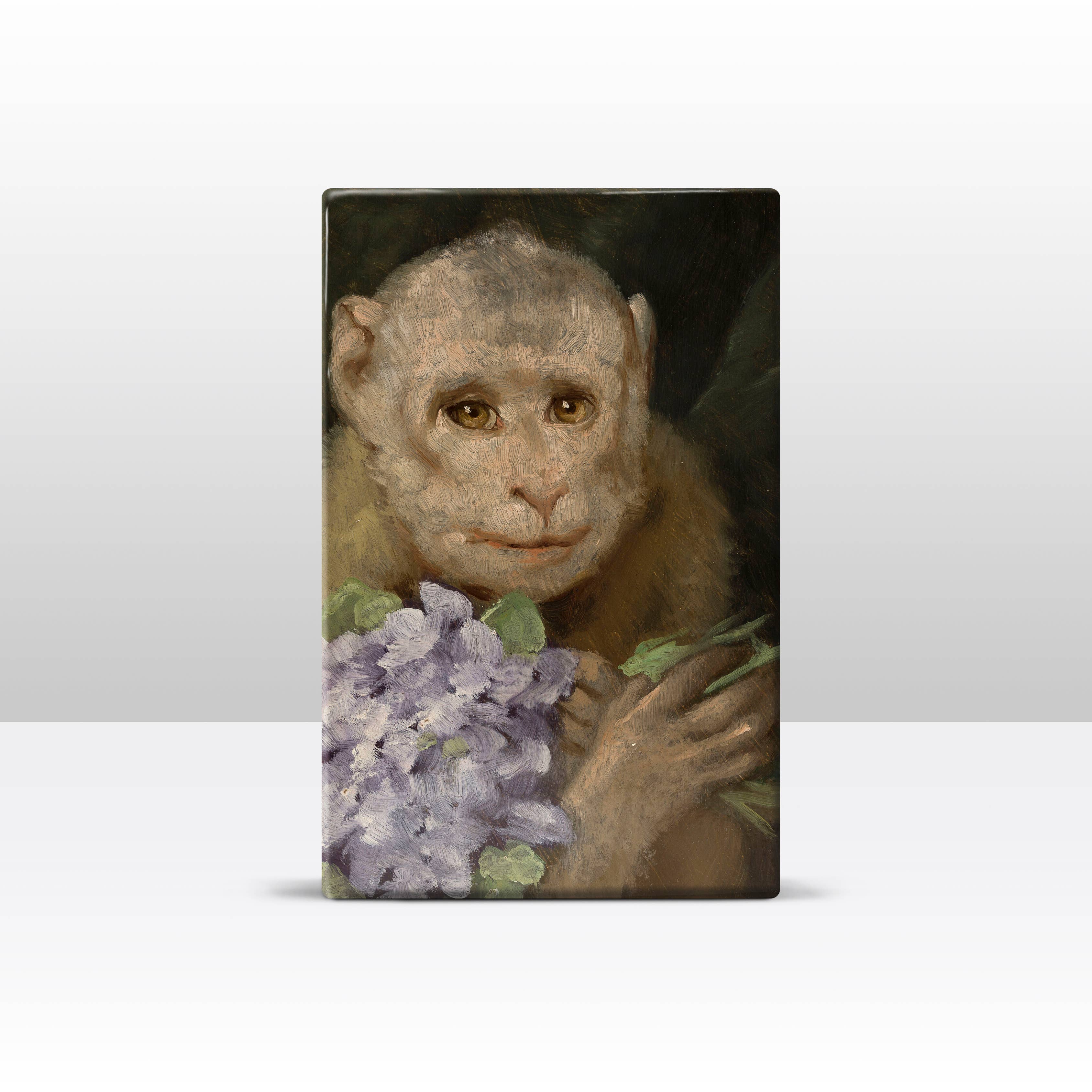 Laqueprint – wholesale Art print – Laqueprint, Monkey with a Bouquet of Violets - Gabriel von Ma...2