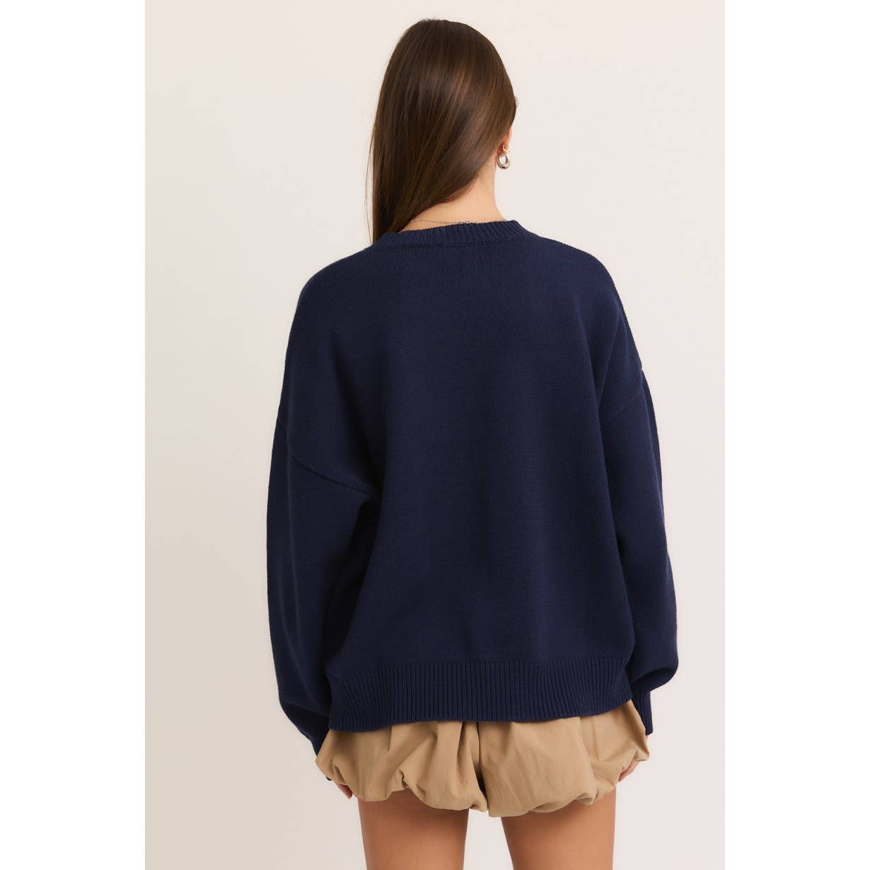 Apolline - Wholesale Knit Sweater - Women's - Long Sleeve Crew Neck Teddy Bear Graphic Sweater3