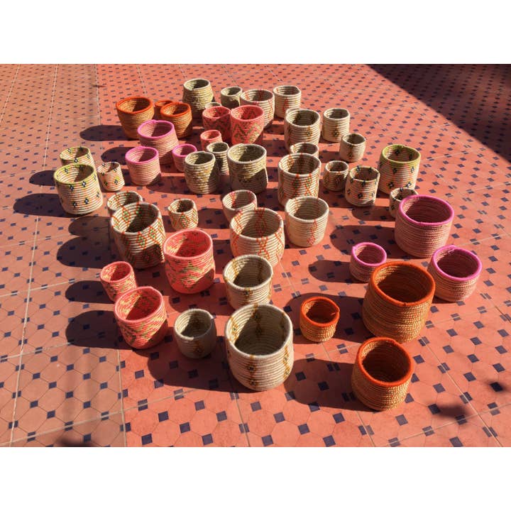 marrakeshop - Wholesale Basket - Moroccan Handwoven Berber Pot Basket26