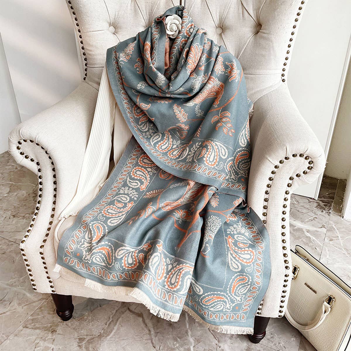 ACCITY - Wholesale Scarf - Women's - Printed Tassel Shawl Blanket Scarf for Office-Fall_CWASC01911