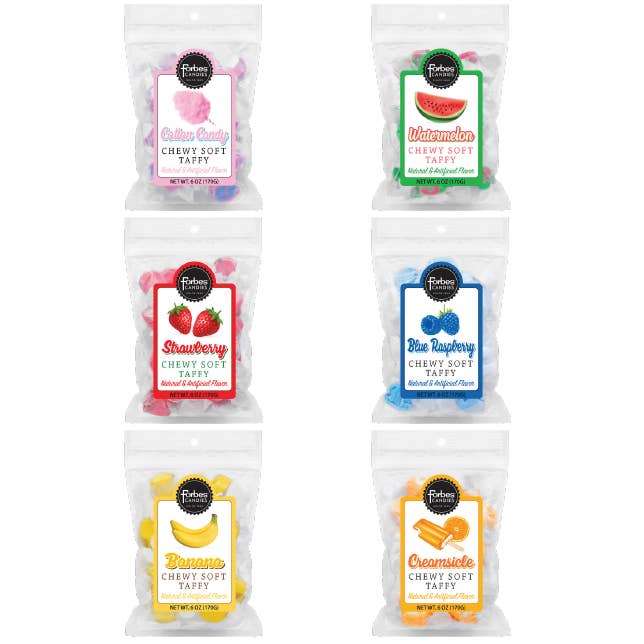 ET Products - Wholesale Retailer Display - Food & Drink - Forbes Salt Water Taffy 72-Unit Display