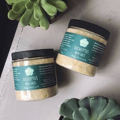 Eucalyptus badzout voor wholesale door Mama Bath + Body