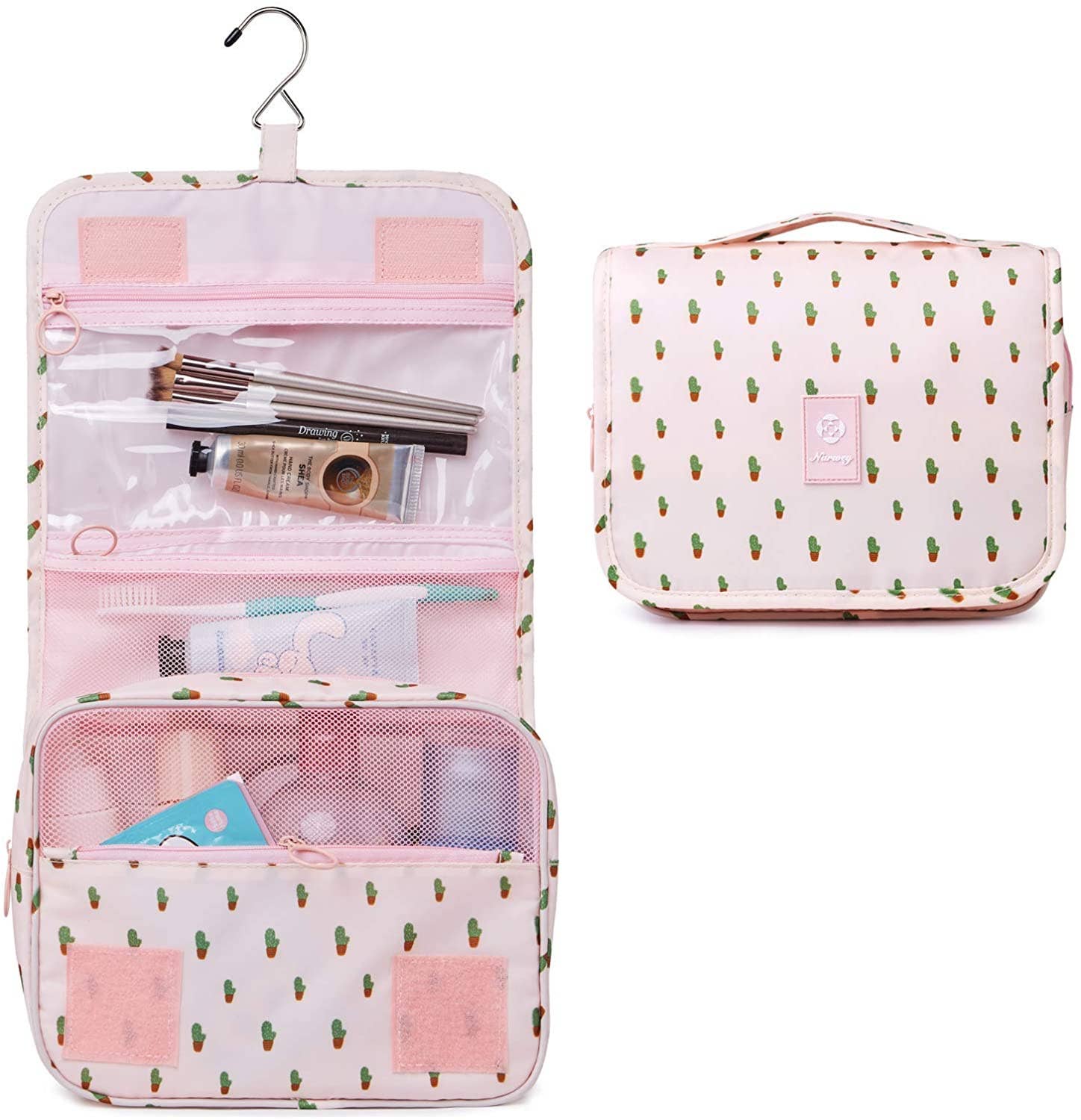 wandf - Vendita all'ingrosso Borsa per trucchi/cosmetici - Borsa da trucco cosmetica da viaggio da appendere impermeabile8