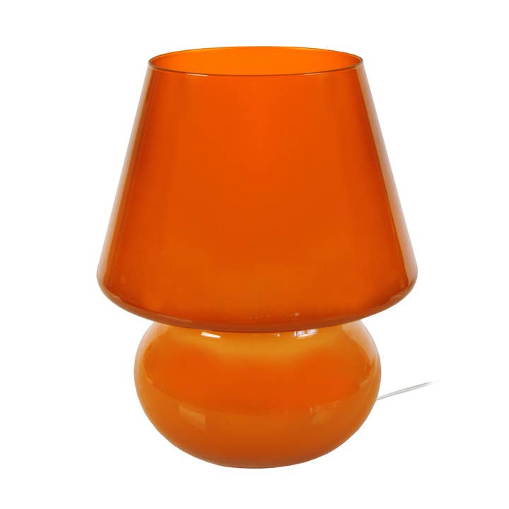 GRAND CHAMPIGNO - Orange glas svampebordlampe for engroshandel hos Tosel Shop