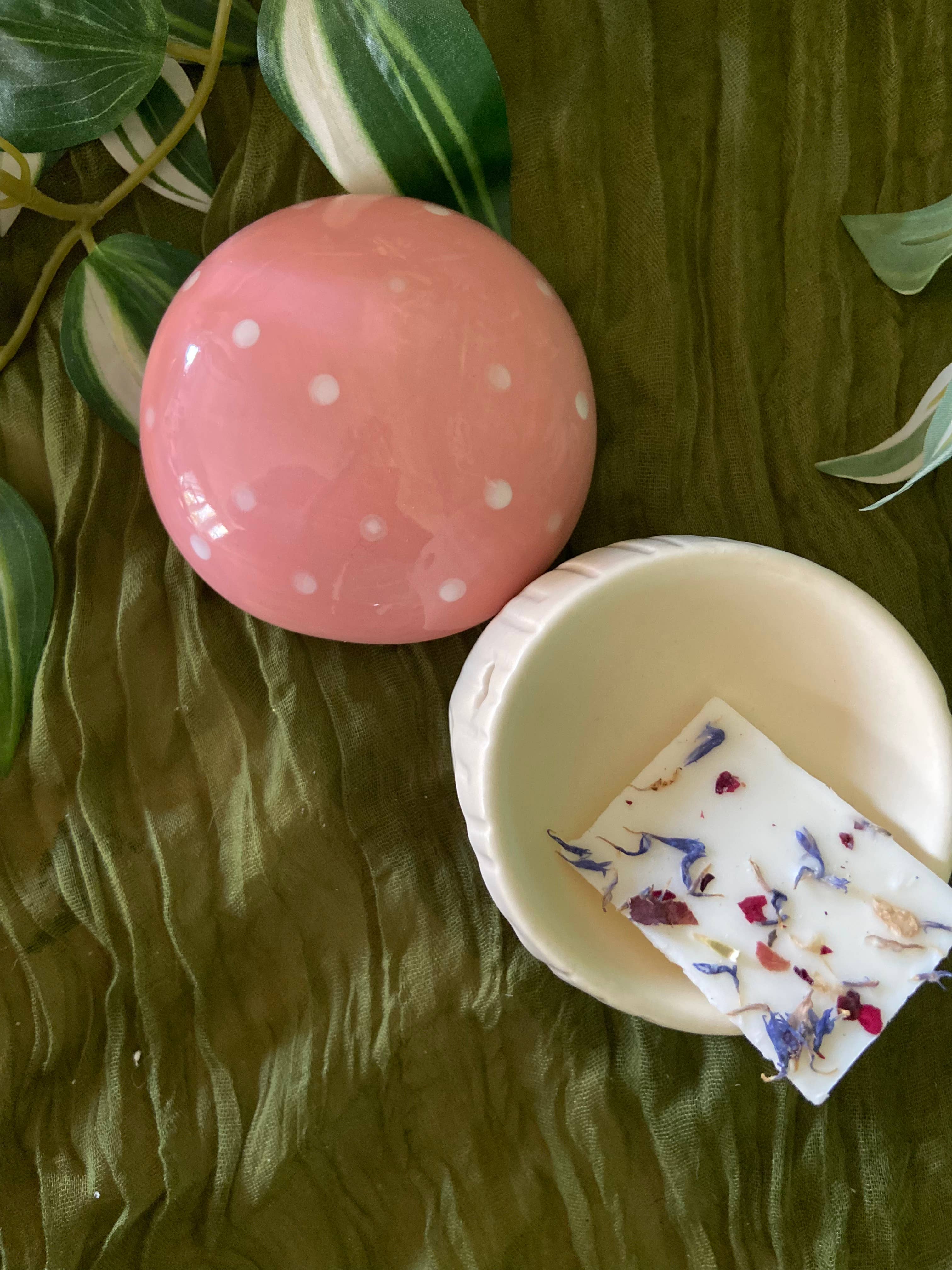 Lilium Blanc - Vente Fondants - Fondant parfumé Fleur d'oranger, Cire de Soja et pétales2