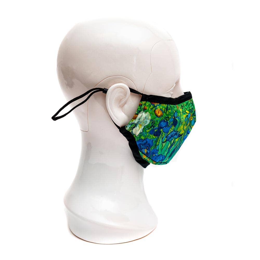 Modgy - Wholesale Protective Face Mask/Shield - Van Gogh Irises Fashion Mask4