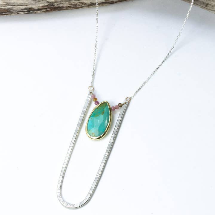 Diana Turquoise Pendant for wholesale by Laura J Designs