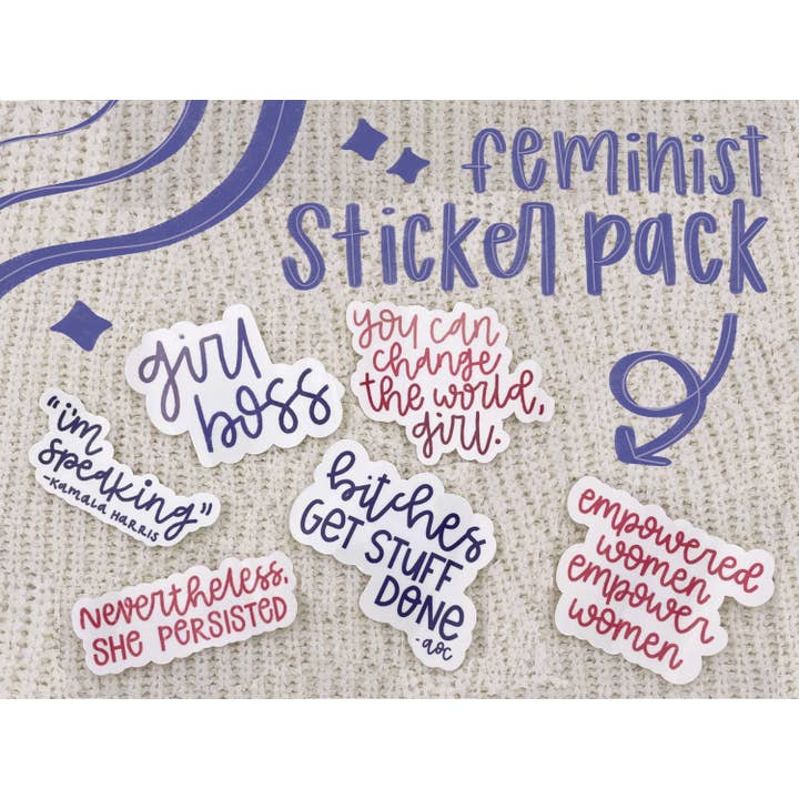 Pack d'autocollants féministes | Autocollants Féminisme pour la vente par Hudg Creations