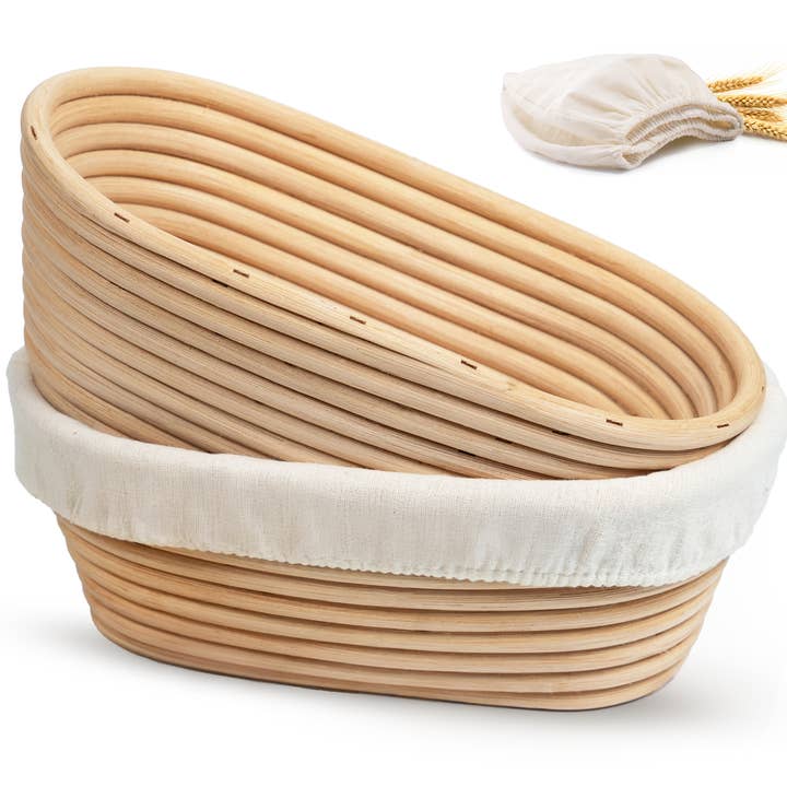 Kook - Wholesale Bread Pan - Kook Dutch Oven & Banneton Bread Proofing Set, 3.4 Qt