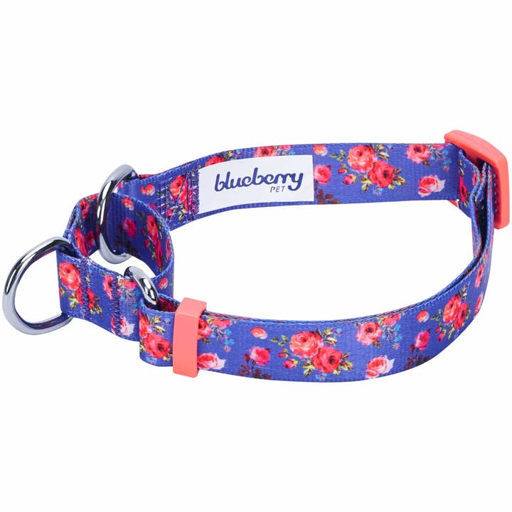 Blueberry Pet - Wholesale Pet Collar - Dog - Petal Paws Floral Martingale Safety Training Dog Collar4