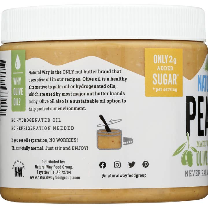 Natural Way – Manteiga de frutos secos por atacado – Manteiga de amendoim com mel feita com azeite2