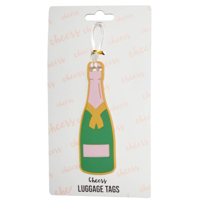 Champagne Bottle Silicone Luggage Tag for wholesale by Hang Accessories