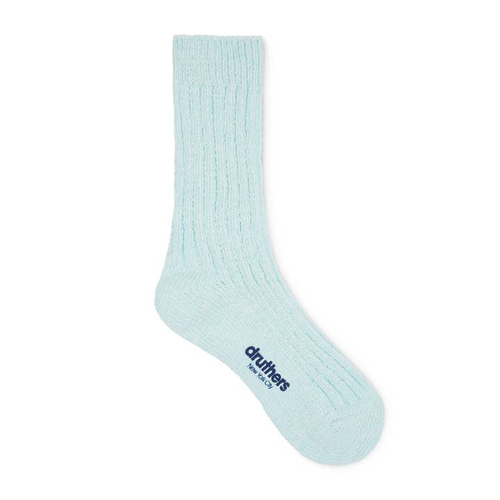 Organic Cotton Rib Slub Crew Sock for wholesale by Druthers NYC