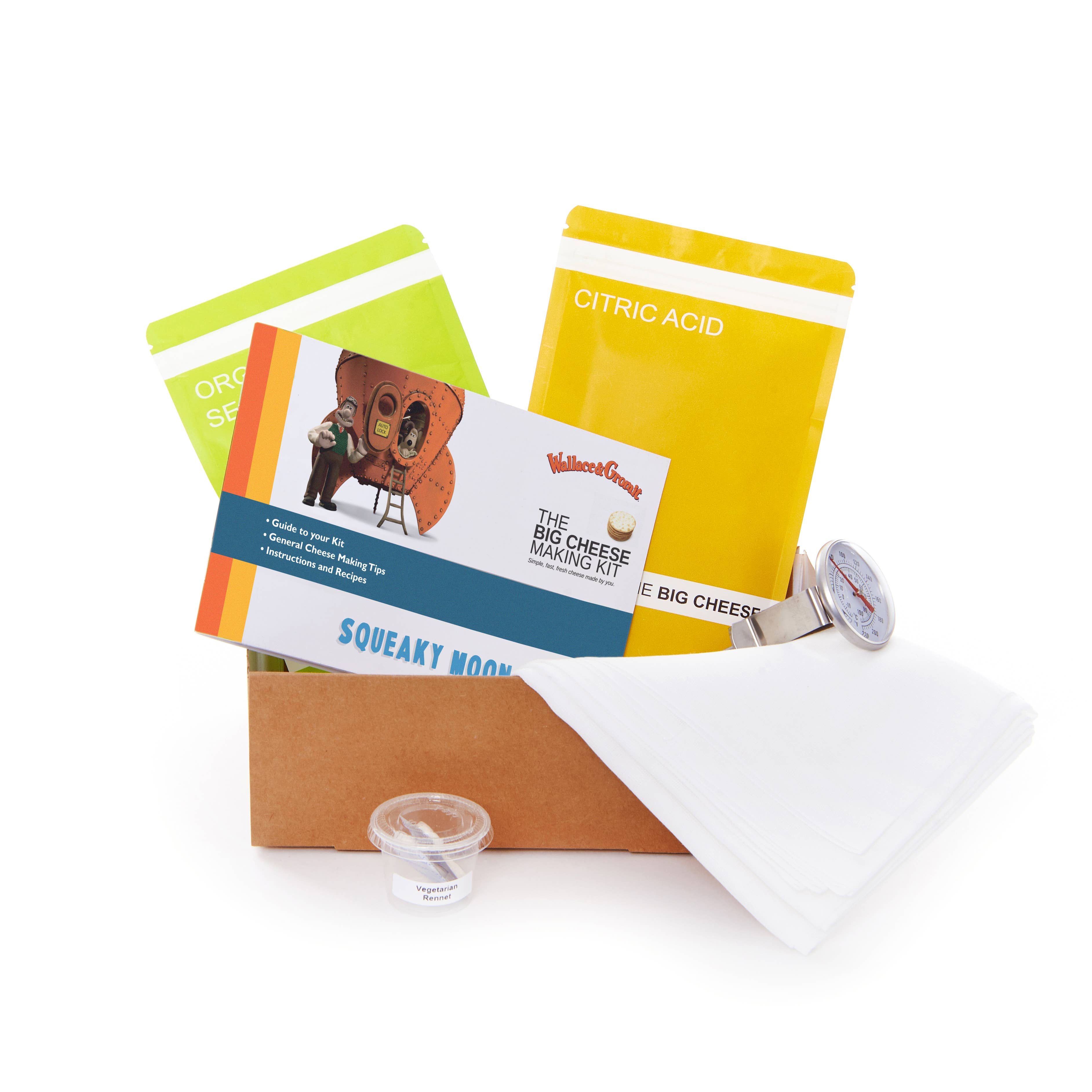 The Big Cheese Making Kit - Wholesale DIY Food Kit - Wallace & Gromit 'Squeaky Moon Cheese' Making Kit1