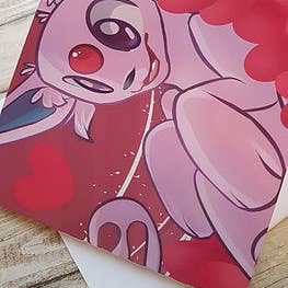 Ellesdoodlebox - Wholesale Valentine's Day Card - Espeon Card