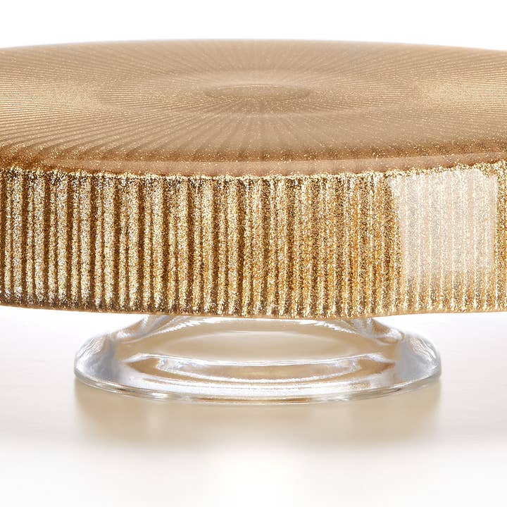 Noel Scalloped Glass Cake Stand 26 cm for wholesale by IVV 1952