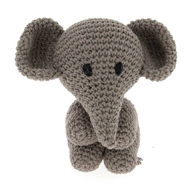 Hoooked Yarns - Wholesale Knitting/Crochet Supplies - DIY Crochet kit Elephant Eco Barbante Taupe