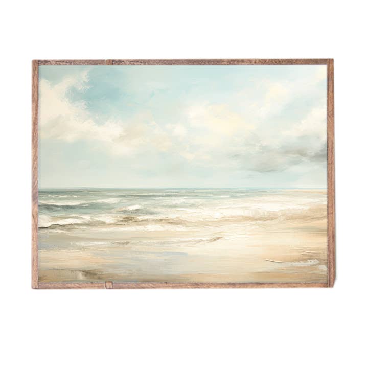 Sea Beach Landscape Wall Art 24" x 33" for wholesale by Rustic Marlin Personalized Home Decor