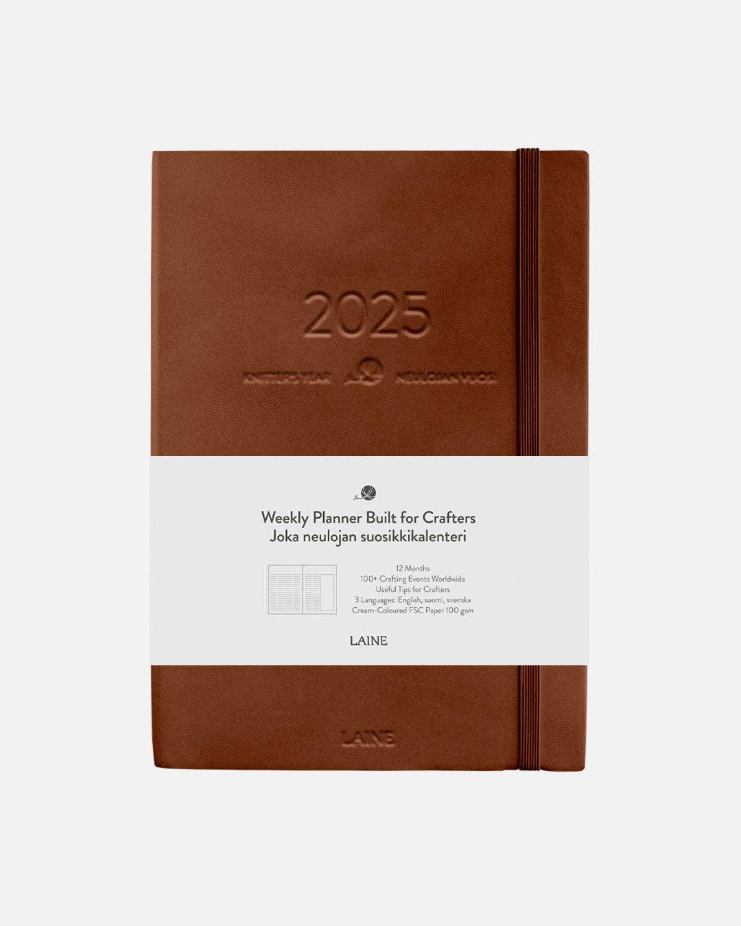 Brown Knitter's Year 2025 Calendar for wholesale on Faire0