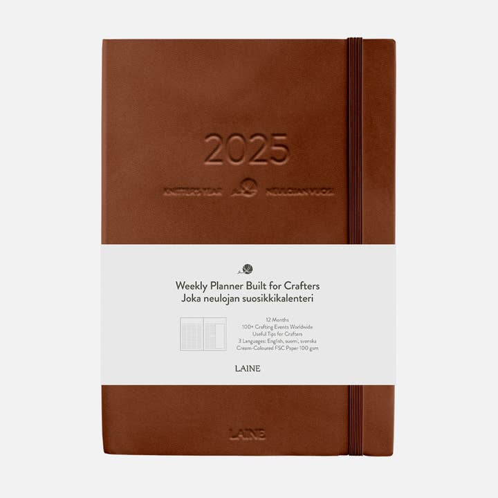 Brown Knitter's Year 2025 Calendar for wholesale on Faire