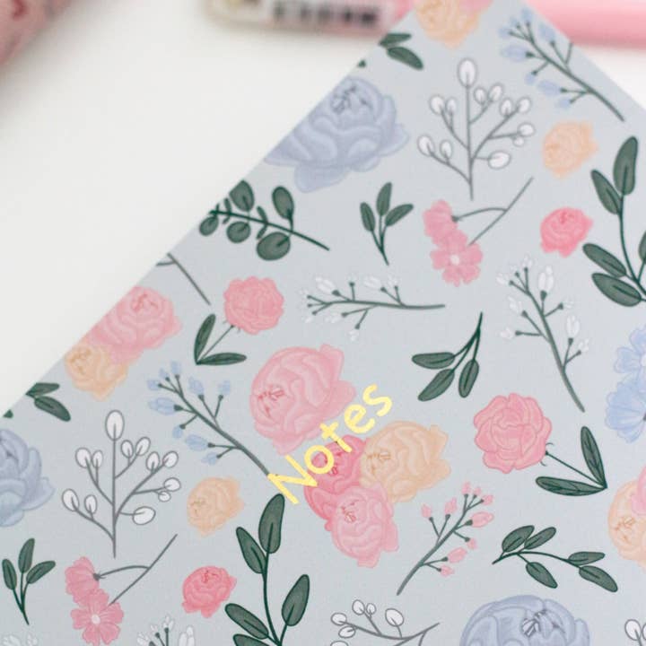 My Sweet Paper Card - Vendita all'ingrosso Quaderni - Quaderno con fiori pastello - Quaderni carini1