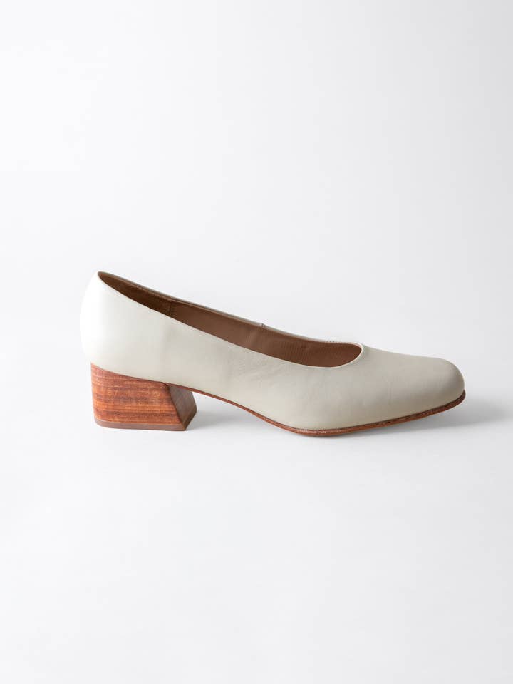 Luisa Low Heel Bone Nappa for wholesale by Fortress