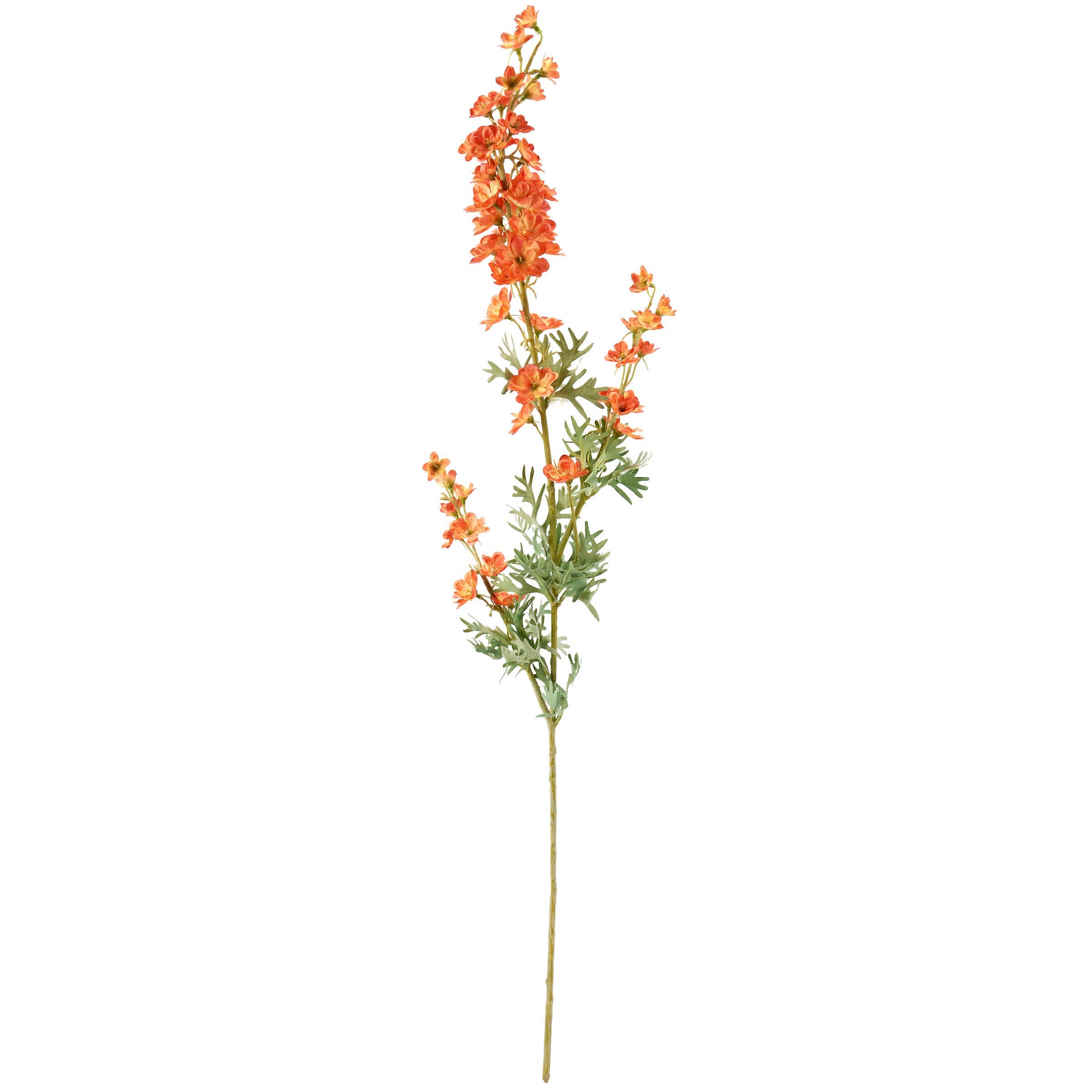 Primitives by Kathy - Wholesale Artificial Flowers - Orange Delphinium Floral Pick1