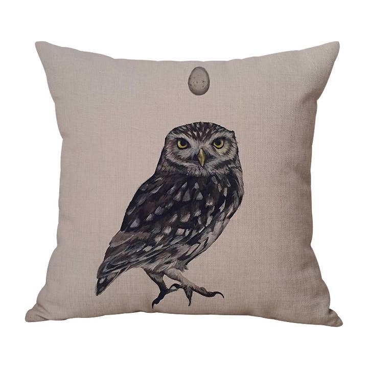 Uil Artwork 2 decoratief kussen, kussen voor wholesale door Study Room