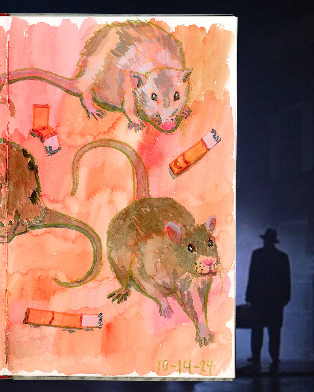 Refuge Studios Iowa City - Wholesale Art Print - CigaRat Giclée Print2