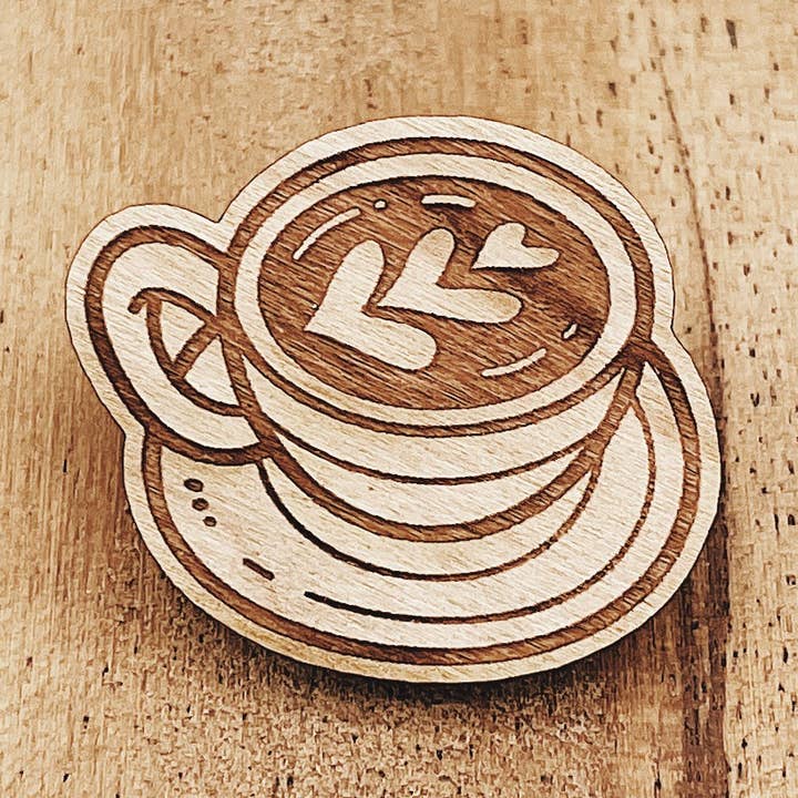 Pin Madera Cappuccino Love para venta al por mayor de The Wooden Pin