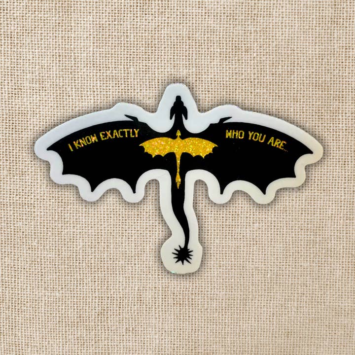 Violet's Relic Holographic Sticker | Fourth Wing for wholesale by Kingdom of Threads