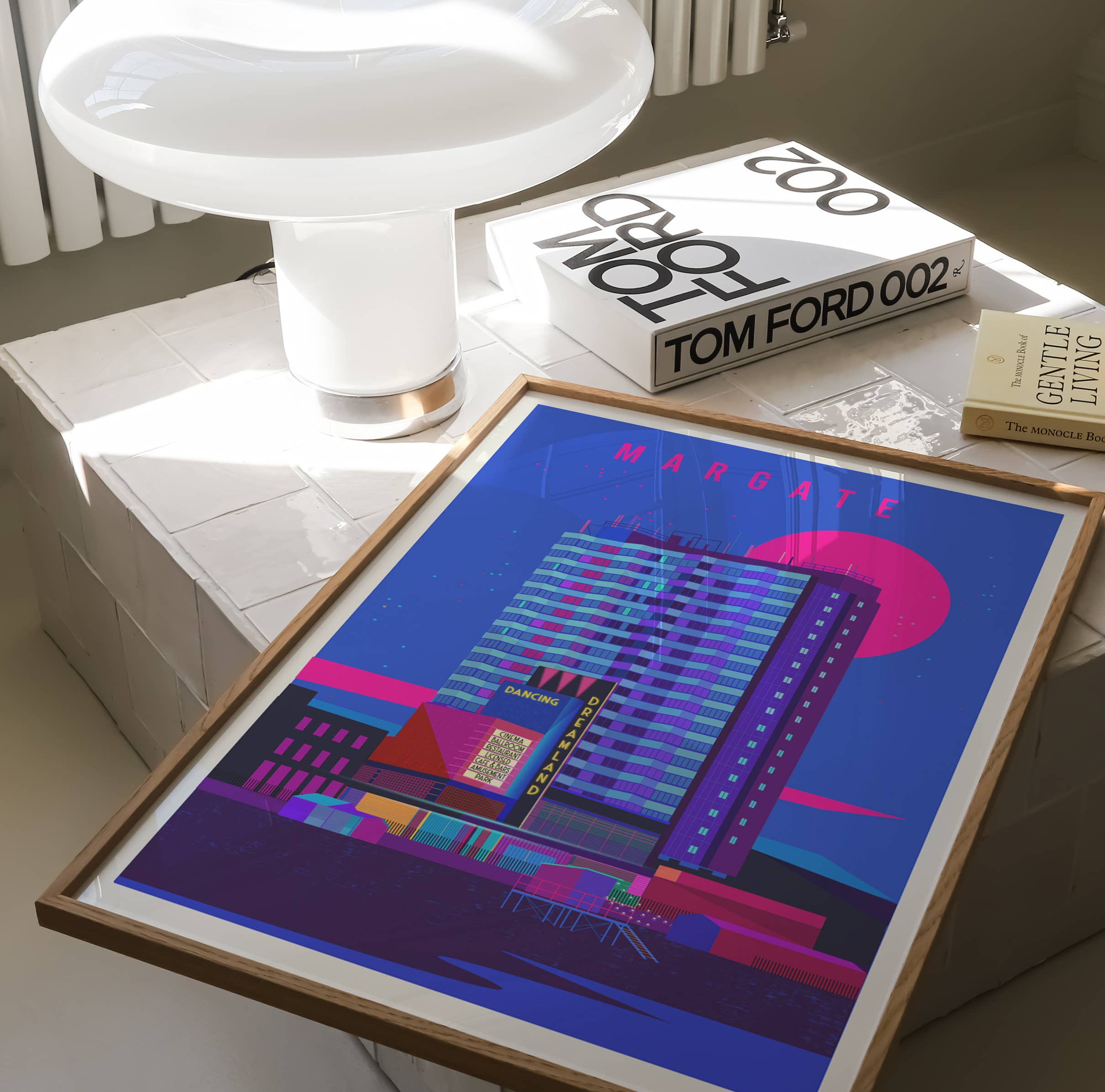 EYE FOR LONDON PRINTS - Venta al por mayor Ilustración - Lámina artística Margate by Night6