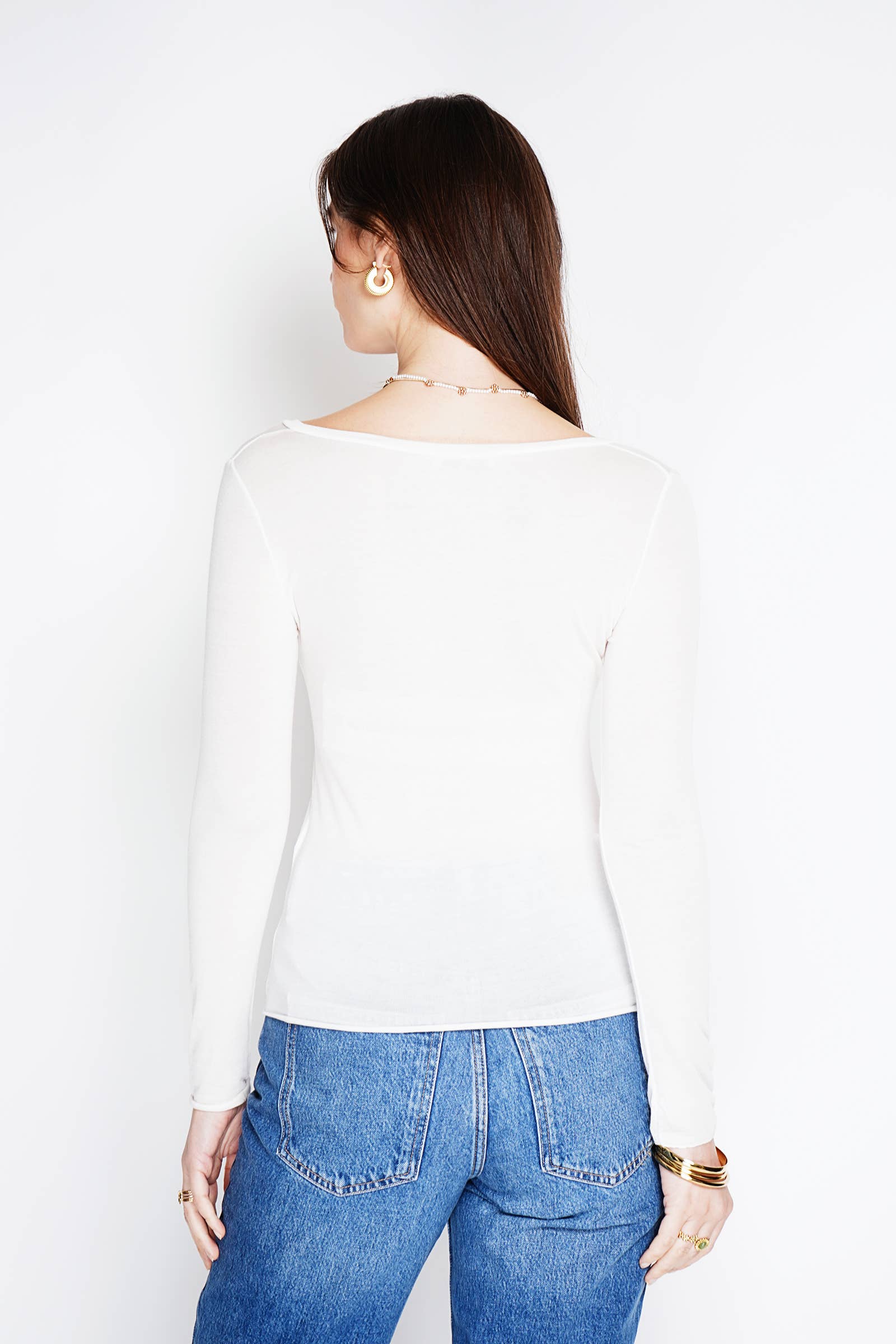 NOELINE - Wholesale T-Shirt - Women's - Cashmere V-neck top 088563