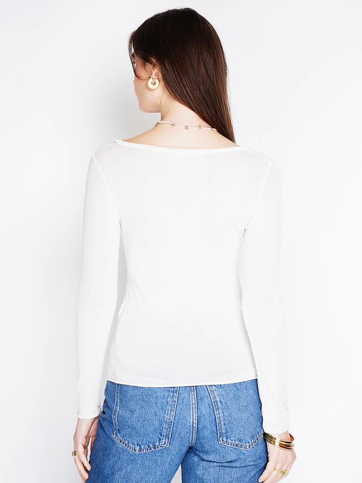 NOELINE - Wholesale T-Shirt - Women's - Cashmere V-neck top 088563