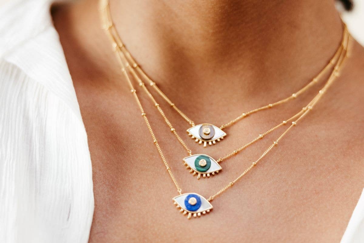 Sierra Winter Jewelry - Wholesale Halskettinghanger - Lover's Eye halsketting - Tijgeroog4