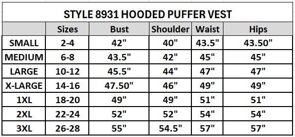 WHITE MARK - Wholesale Outerwear Vest - Women's - Women's Diamond Quilted Hooded Puffer Vest25