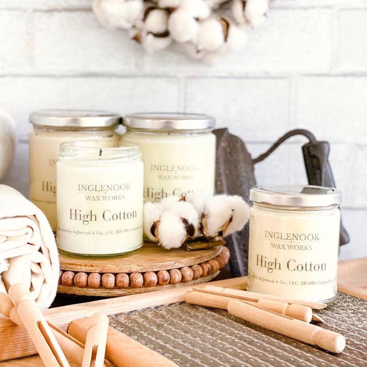 Inglenook & Co. - Wholesale Jar/Filled Candle - High Cotton Soy Wax Soy Candle Clean Appearance Southern6