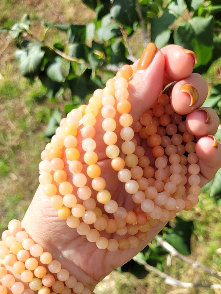 Dunkelorange Aventurin-Armbänder für den Großhandel von ZARDENIA