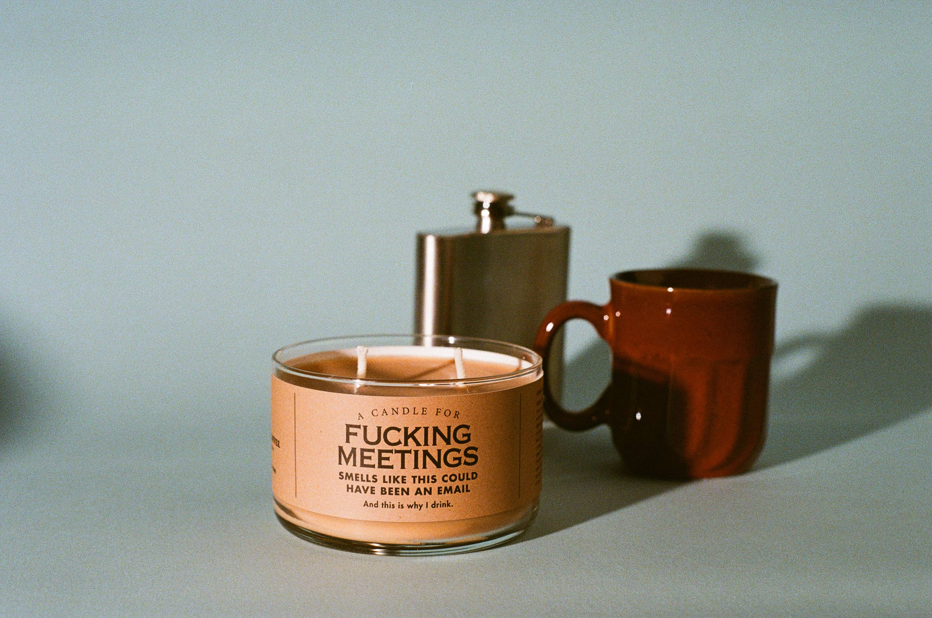 Whiskey River Soap Co. - Wholesale Jar/Filled Candle - A Candle for Fucking Meetings | Funny Candle2