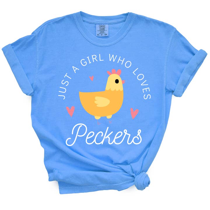 tcbco - Wholesale Screen Printed T-Shirt - Women's - Just A Girl Who Loves Peckers TShirt1