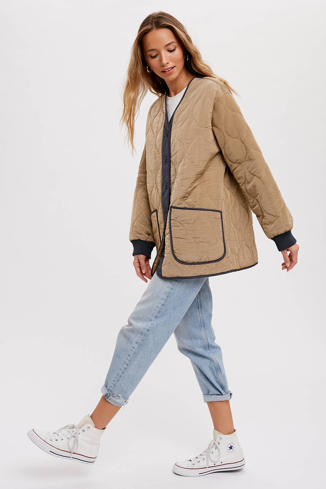 Bluivy - Wholesale Jacket - Women's - BUTTON UP QUILTED JACKET7