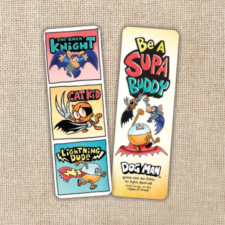 Kingdom of Threads - Wholesale Bookmark - Supa Buddies Bookmark | Dog Man