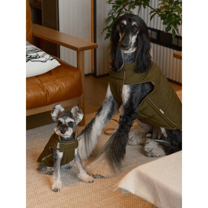 PEHOM - Wholesale Pet vest – Dog - Reversible Dog Vest Jacket - Green Brown6