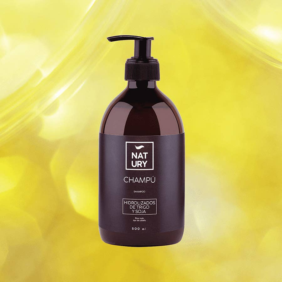 Natury Greencare - Wholesale Hair Shampoo - Natural Shampoo with Wheat and Soy Hydrolysates 500 ML1