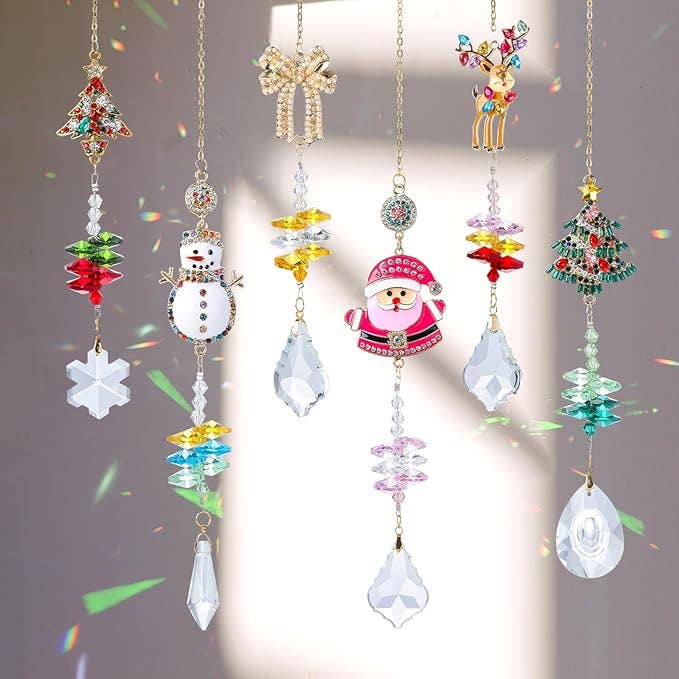 Gg's Gifts & Boutique – wholesale Suncatcher – Christmas Crystal Suncatcher Set – 6 pc3