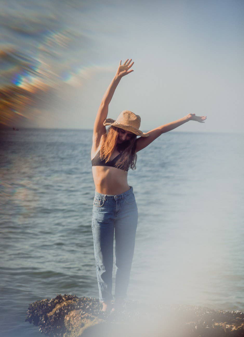 Olive & Pique - Wholesale Straw Hat - Women's - KALANI Raffia Western Rancher with Wire Brim for Shaping, Br6