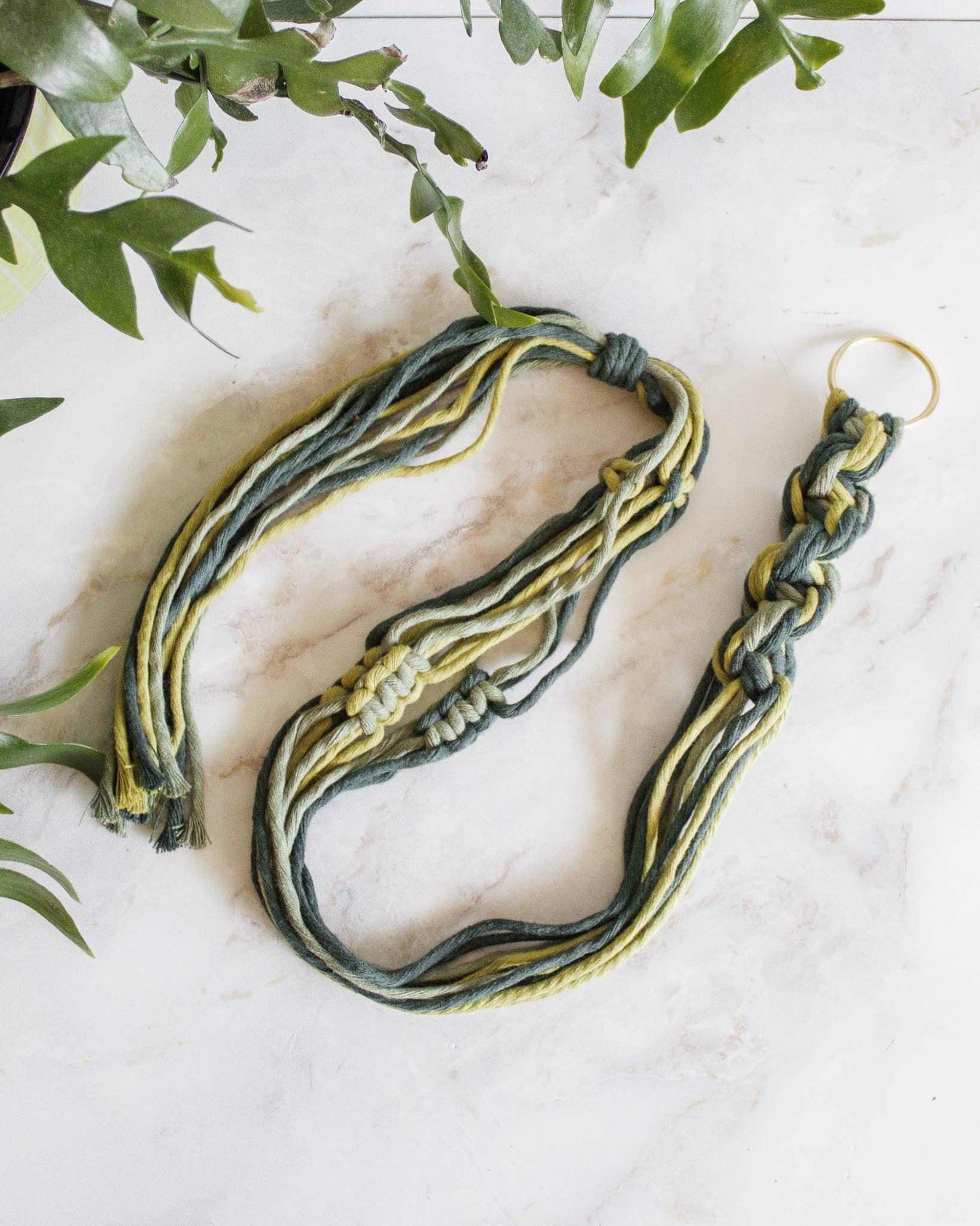 Modern Bo Studio – wholesale Hängande kruka – Chunky Twist Växtampel - Flerfärgad6